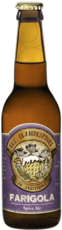 2,95 € Kostenloser Versand | Bier Les Clandestines Farigola Spanien Drittel-Liter-Flasche 33 cl