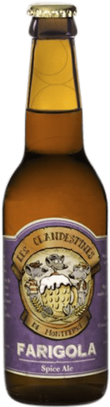 2,95 € 免费送货 | 啤酒 Les Clandestines Ale 西班牙 三分之一升瓶 33 cl Spiced — 加香料, Farigola — 百里香