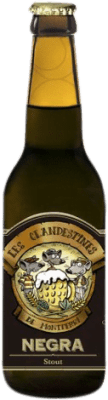 2,95 € 送料無料 | ビール Les Clandestines Negra スペイン 3分の1リットルのボトル 33 cl