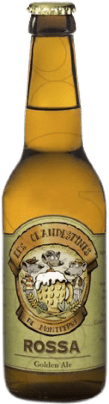 2,95 € Spedizione Gratuita | Birra Les Clandestines Rossa Spagna Bottiglia Terzo 33 cl