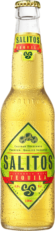 1,95 € 免费送货 | 啤酒 Salitos Con Tequila 德国 三分之一升瓶 33 cl