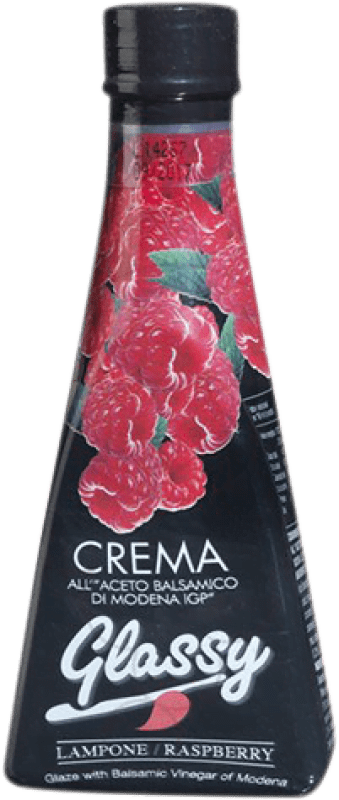 5,95 € Kostenloser Versand | Essig Glassy Crema — Creme Italien Kleine Flasche 25 cl Raspberry — Himbeere