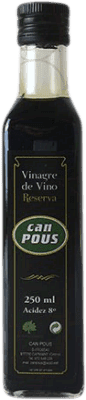 1,95 € Envio grátis | Vinagre Can Pous Reserva Espanha Garrafa Pequena 25 cl