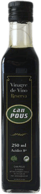 2,95 € Envío gratis | Vinagre Can Pous Reserva España Botellín 25 cl
