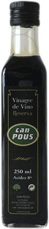 2,95 € Envío gratis | Vinagre Can Pous Reserva España Botellín 25 cl
