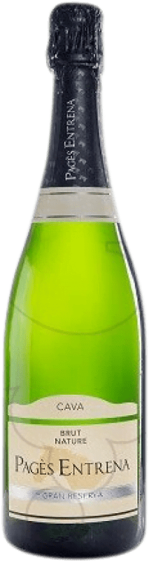 9,95 € Envio grátis | Espumante Branco Pagés Entrena Brut Nature — Bruto Natural Grande Reserva D.O. Cava Catalunha Espanha Macabeo, Xarel·lo, Parellada 75 cl