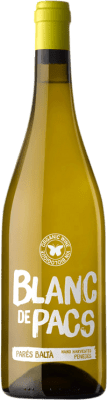 12,95 € Envío gratis | Vino Blanco Parés Baltà Blanc de Pacs Joven D.O. Penedès Cataluña España Macabeo, Xarel·lo, Parellada Eco — Ecológico 75 cl
