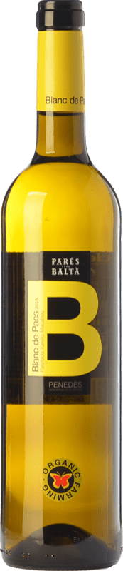 13,95 € Spedizione Gratuita | Vino bianco Parés Baltà Blanc de Pacs Giovane D.O. Penedès Catalogna Spagna Macabeo, Xarel·lo, Parellada Bottiglia 75 cl