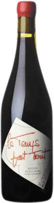 21,95 € Envio grátis | Vinho tinto Remi Poujol Le Temps Fait Tout Crianza A.O.C. França França Syrah, Grenache, Mazuelo, Carignan Garrafa 75 cl