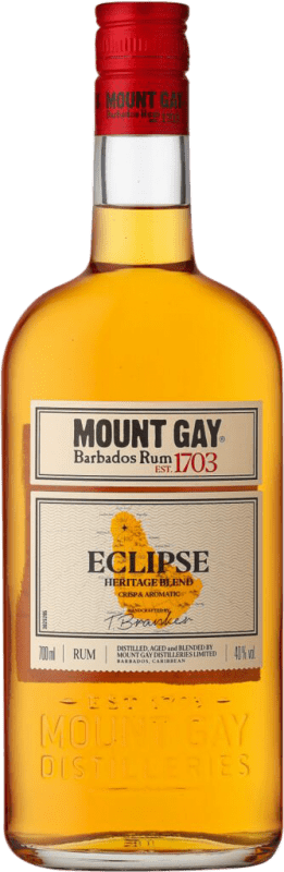 25,95 € Envío gratis | Ron Mount Gay Eclipse Añejo Barbados Botella 70 cl