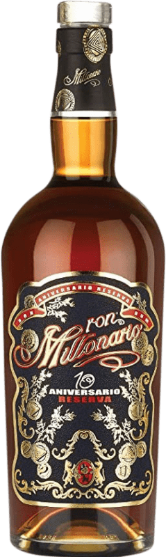 43,95 € Free Shipping | Rum Rossi & Rossi Millonario 10 Aniversario Extra Añejo Peru Bottle 70 cl