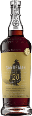 62,95 € Kostenloser Versand | Verstärkter Wein Sandeman Porto I.G. Porto Porto Portugal Tempranillo, Touriga Franca, Touriga Nacional, Tinta Amarela, Tinta Cão, Tinta Barroca 20 Jahre Flasche 75 cl