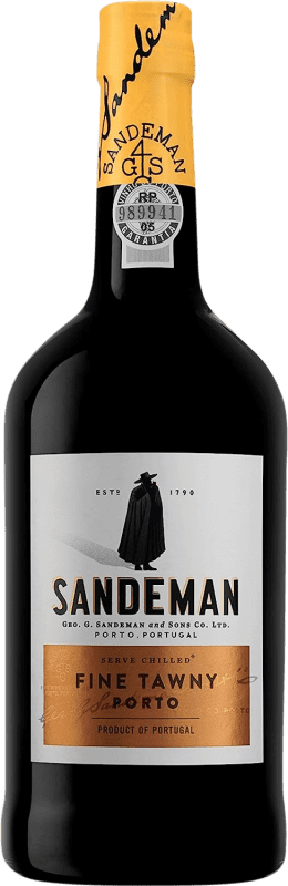 12,95 € Бесплатная доставка | Крепленое вино Sandeman Porto Fine Tawny I.G. Porto порто Португалия Tempranillo, Touriga Franca, Touriga Nacional, Tinta Amarela, Tinta Cão, Tinta Barroca бутылка 75 cl