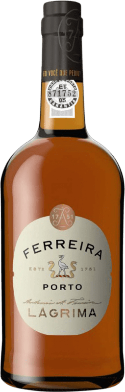 16,95 € Envio grátis | Vinho Generoso Fortificado Sogrape Ferreira Lágrima I.G. Porto Porto Portugal Malvasia, Godello, Rabigato Garrafa 75 cl