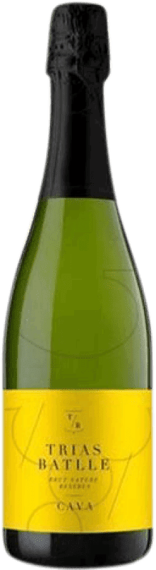 6,95 € 免费送货 | 白起泡酒 Trias Batlle Brut Nature 预订 D.O. Cava 加泰罗尼亚 西班牙 Macabeo, Xarel·lo, Parellada 瓶子 75 cl