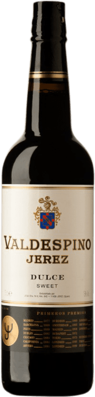 9,95 € 免费送货 | 甜酒 Valdespino D.O. Jerez-Xérès-Sherry Andalucía y Extremadura 西班牙 Palomino Fino 瓶子 1 L