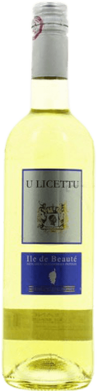 5,95 € Spedizione Gratuita | Vino Bianco d'Aghione Samuletto U Licettu Giovane I.G.P. Île de Beauté Francia Chardonnay, Vermentino 75 cl