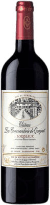 10,95 € Kostenloser Versand | Rotwein Vignobles Comin Château La Commanderie de Queyret Alterung A.O.C. Bordeaux Frankreich Merlot, Cabernet Sauvignon Flasche 75 cl