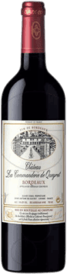 10,95 € 免费送货 | 红酒 Vignobles Comin Château La Commanderie de Queyret 岁 A.O.C. Bordeaux 法国 Merlot, Cabernet Sauvignon 瓶子 75 cl