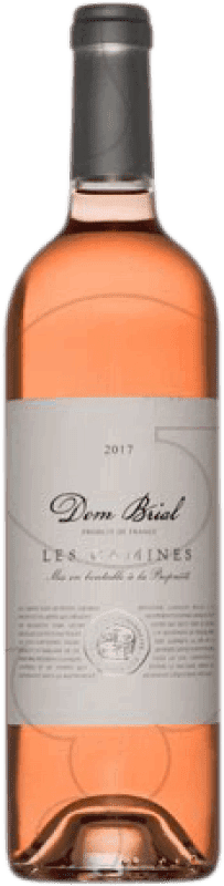 8,95 € 免费送货 | 玫瑰酒 Vignobles Dom Brial Les Camines 年轻的 A.O.C. France 法国 Syrah, Grenache 瓶子 75 cl