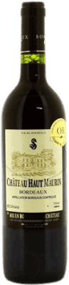 9,95 € Envio grátis | Vinho tinto Vignobles Sanfourche Donzac Château Haut Maurin Crianza A.O.C. Bordeaux França Merlot, Cabernet Sauvignon, Cabernet Franc Garrafa 75 cl