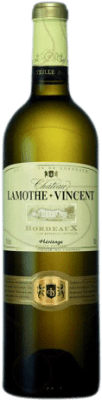 6,95 € Envío gratis | Vino Blanco Vignobles Vincent Château Lamothe Vincent Joven A.O.C. Bordeaux Francia Sauvignon 75 cl