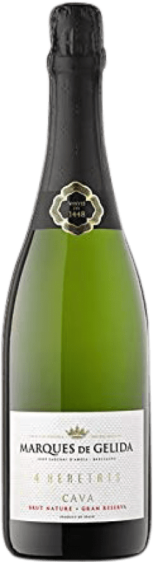 18,95 € Spedizione Gratuita | Spumante bianco El Cep Marqués de Gelida 4 Heretats Brut Nature Gran Riserva D.O. Cava Catalogna Spagna Macabeo, Xarel·lo, Chardonnay, Parellada Bottiglia 75 cl