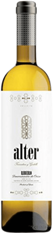 9,95 € Envio grátis | Vinho branco Viña da Cal Alter Jovem D.O. Ribeiro Galiza Espanha Godello, Treixadura Garrafa 75 cl