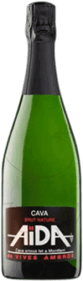 7,95 € Free Shipping | White Sparkling Wine Vives Ambròs Aïda Brut Nature Young D.O. Cava Catalonia Spain Macabeo, Xarel·lo, Parellada 75 cl