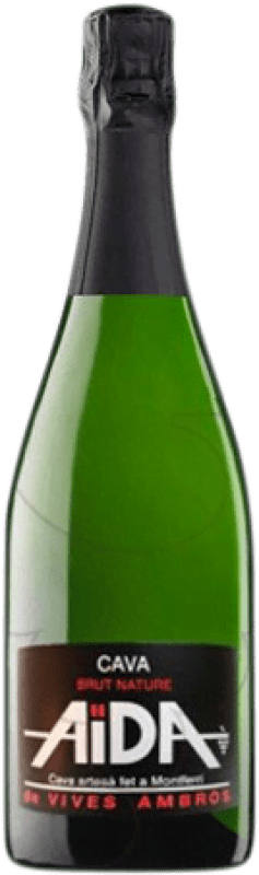 7,95 € Kostenloser Versand | Weißer Sekt Vives Ambròs Aïda Brut Nature Jung D.O. Cava Katalonien Spanien Macabeo, Xarel·lo, Parellada 75 cl