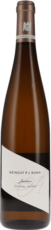 14,95 € Envio grátis | Vinho Branco Peter Jakob Kühn Jacobus Trocken — Seco Crianza Alemanha Riesling Garrafa 75 cl