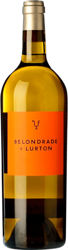 117,95 € Envio grátis | Vinho Branco Belondrade Lurton Crianza D.O. Rueda Castela e Leão Espanha Verdejo Garrafa Magnum 1,5 L