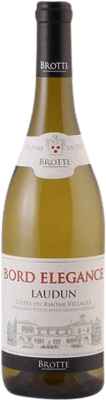 21,95 € 免费送货 | 白酒 Brotte Villages Laudun Blanc A.O.C. Côtes du Rhône Villages 罗纳 法国 Grenache White 瓶子 75 cl