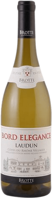 21,95 € Бесплатная доставка | Белое вино Brotte Villages Laudun Blanc A.O.C. Côtes du Rhône Villages Рона Франция Grenache White бутылка 75 cl