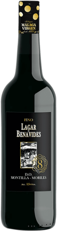 12,95 € Free Shipping | Fortified wine Málaga Virgen Fino Lagar de Benavides D.O. Montilla-Moriles Andalusia Spain Pedro Ximénez Bottle 75 cl