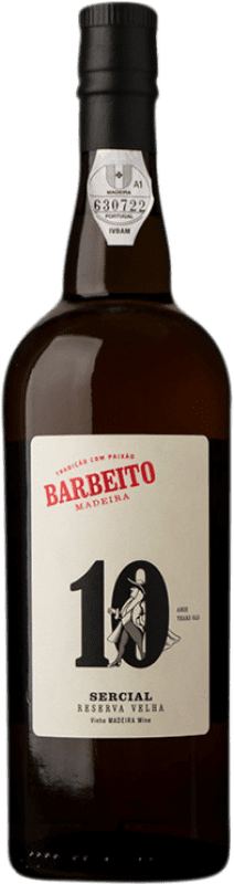52,95 € Envío gratis | Vino generoso Barbeito Velha Reserva I.G. Madeira Madeira Portugal Sercial 10 Años Botella 75 cl