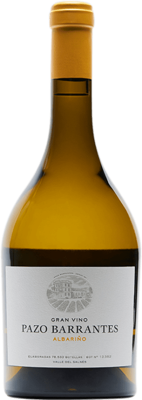 105,95 € Бесплатная доставка | Белое вино Pazo de Barrantes Gran Vino D.O. Rías Baixas Галисия Испания Albariño бутылка Магнум 1,5 L