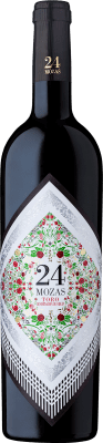 12,95 € Kostenloser Versand | Rotwein Divina Proporción 24 Mozas D.O. Toro Spanien Tinta de Toro 75 cl