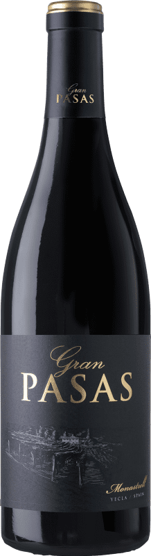 Red wine Hammeken Gran Pasas Aged D.O. Yecla Spain Monastrell Bottle 75 cl
