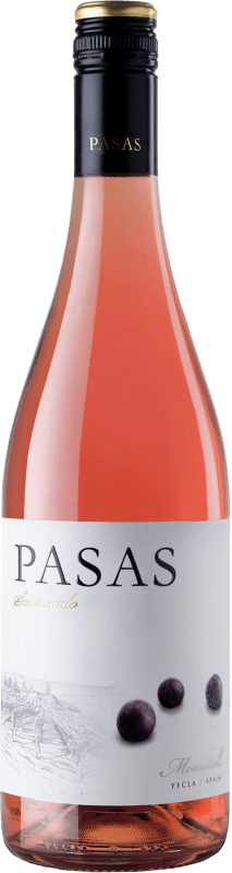 Vino rosado Hammeken Pasas Sonrosado D.O. Yecla España Monastrell Botella 75 cl