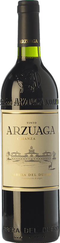 59,95 € Free Shipping | Red wine Arzuaga Crianza D.O. Ribera del Duero Castilla y León Spain Tempranillo, Merlot, Cabernet Sauvignon Magnum Bottle 1,5 L