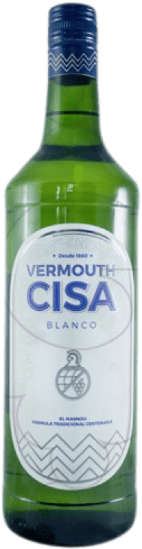 5,95 € Envío gratis | Vermut Cisa Blanco España Botella 1 L