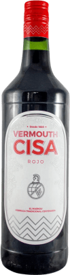 9,95 € Envio grátis | Vermute Cisa Tinto Espanha 1 L
