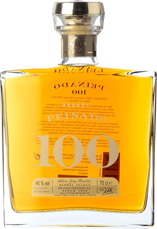 208,95 € Spedizione Gratuita | Brandy Peinado Riserva Spagna 100 Anni Bottiglia 70 cl