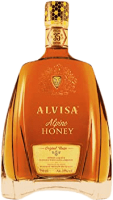 13,95 € Envio grátis | Brandy Conhaque Alvisa Alpine Honey Espanha Garrafa Medium 50 cl