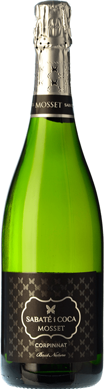 23,95 € Free Shipping | White Sparkling Wine Sabaté i Coca Castellroig Mosset Brut Nature Reserve — Aged Corpinnat Catalonia Spain Macabeo, Xarel·lo, Parellada Bottle 75 cl