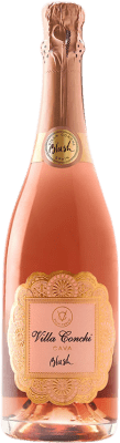 9,95 € 免费送货 | 白起泡酒 Villa Conchi Blush Brut — 起泡酒 干型 D.O. Cava 加泰罗尼亚 西班牙 Trepat — 特雷帕特 75 cl