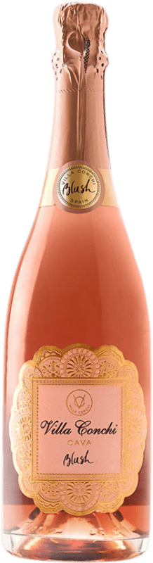 9,95 € Envoi gratuit | Vin Mousseux Blanc Villa Conchi Blush Brut D.O. Cava Catalogne Espagne Trepat 75 cl