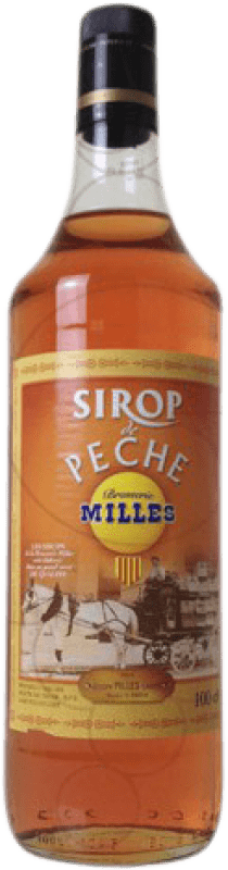 10,95 € Kostenloser Versand | Sirup für Cocktail Millàs Sirop de Peche Frankreich Flasche 1 L Alkoholfrei