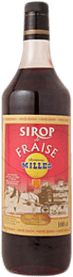 10,95 € Envio grátis | Schnapp Millàs Sirop de Fraise França Garrafa 1 L Sem Álcool